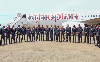 THE MALAWI NATIONAL FOOTBALL TEAM ARRIVES IN CAMEROON.